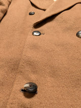 Vintage Bespoke Polo Coat 40/42 Camel Tan Pure Cashmere