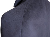 Vintage Burton/Junex Balmacaan Raglan Coat M Navy Blue Wool