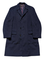 Vintage Burton/Junex Balmacaan Raglan Coat M Navy Blue Wool