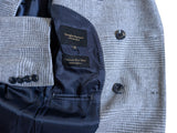 Douglas Hayward Coat M/40 Light Grey POW Plaid Wool/Cashmere