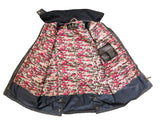 Barbour x Hello Kitty Girls Jacket L Ruby Beadnell Navy Waxed Cotton