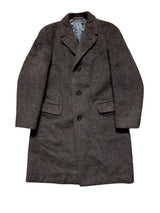 Vintage Austin Reed Raglan Coat L/42R Dark Brown Pure Alpaca