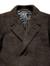 Vintage Austin Reed Raglan Coat L/42R Dark Brown Pure Alpaca