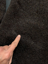 Vintage Austin Reed Raglan Coat L/42R Dark Brown Pure Alpaca