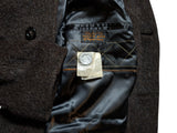 Vintage Austin Reed Raglan Coat L/42R Dark Brown Pure Alpaca