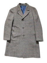 Vintage Lockerby Scottish Tweed Raglan Coat M/40 Earthy Grey Wool