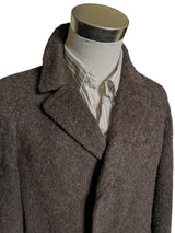 Vintage Austin Reed Raglan Coat L/42R Dark Brown Pure Alpaca