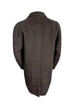 Vintage Austin Reed Raglan Coat L/42R Dark Brown Pure Alpaca