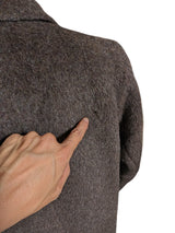 Vintage Austin Reed Raglan Coat L/42R Dark Brown Pure Alpaca