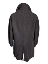 Vintage Harris Tweed Half Raglan Coat 44R-46R Brown Herringbone Wool