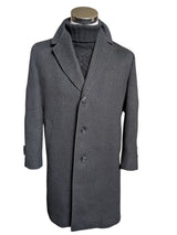 Vintage Alexandre Coat L/42 Charcoal Grey Heavy Wool