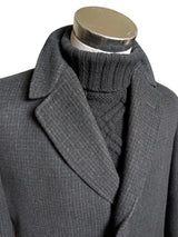 Vintage Alexandre Coat L/42 Charcoal Grey Heavy Wool