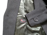Vintage Alexandre Coat L/42 Charcoal Grey Heavy Wool
