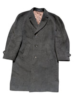 Vintage Alexandre Crombie Raglan Great Coat XL 46/48R Grey Heavy Wool