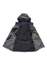 Barbour Ladies Hooded Jacket M/6 US Navy Gracie Polar Quilt Polyester
