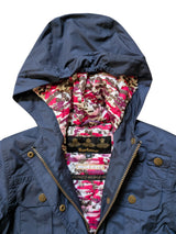 Barbour x Hello Kitty Girls Molly Parka M Navy Polyester
