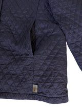 Barbour Ladies Jacket M/8 US Blurple Flyweight Quilted Polyamide