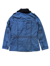 Barbour Ladies Stockland Jacket S/4 US Blue Union Jack Waxed Cotton