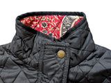 Barbour x William Morris Ladies Jacket S/4 US Black Quilted Polyamide