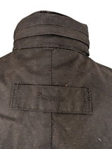 Barbour Jacket M Black Corbridge Waxed Cotton