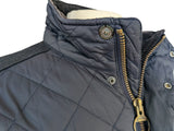 Barbour x Land Rover Defender Jacket L Anmer Navy Quilted Wool Panels