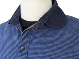 Barbour Shacket/Overshirt M Navy Blue Check Quilted Cotton