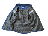 Barbour Shacket/Overshirt M Navy Blue Check Quilted Cotton