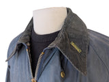 Vintage Barbour Coat M 38 Midnight Beaufort Waxed Cotton