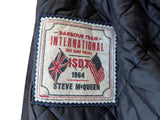 Barbour Jacket Steve McQueen L Navy Blue Sanford Waxed Cotton