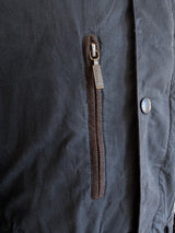 Barbour Jacket L Navy Blue Kenmore Waxed Cotton