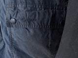 Barbour Jacket L Navy Blue Kenmore Waxed Cotton