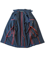 Paul Smith Coat M Navy/Grey Check Wool Blend