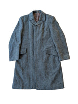 Vintage Dunn & Co. Scottish Tweed Coat M/40 Grey Teal Rust Weave Wool