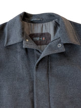 Corneliani Car Coat L Charcoal Virgin Wool