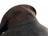 Corneliani Car Coat L Charcoal Virgin Wool