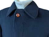 Vintage Pierre Cardin Tyrolean Coat M/40R Navy Blue Wool/Mohair Italy