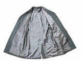 Vintage John Collier Balmacaan Raglan Coat 42/44R Grey Grey with Brown Check Wool