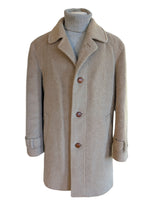 Vintage Odermark Car Coat M/40R Dark Camel Alpaca/Wool