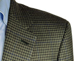 Brioni Sport Coat 40R Green Check 2-Button Wool