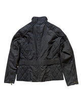 Barbour Ladies International Biker Waxed Jacket M/6 US Black Cotton