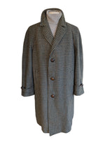Vintage Burton Raglan Coat M/L Beige/Olive CheckWool