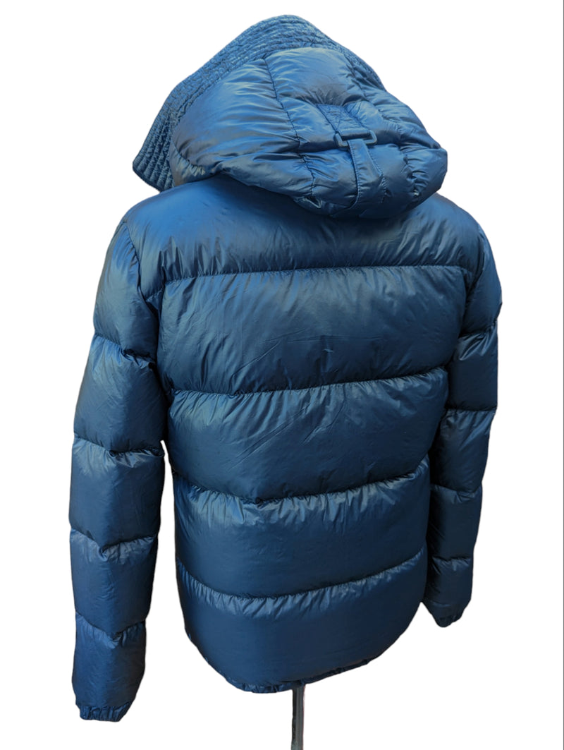 Aspesi Jacket M Navy Blue Hooded Down Puffer