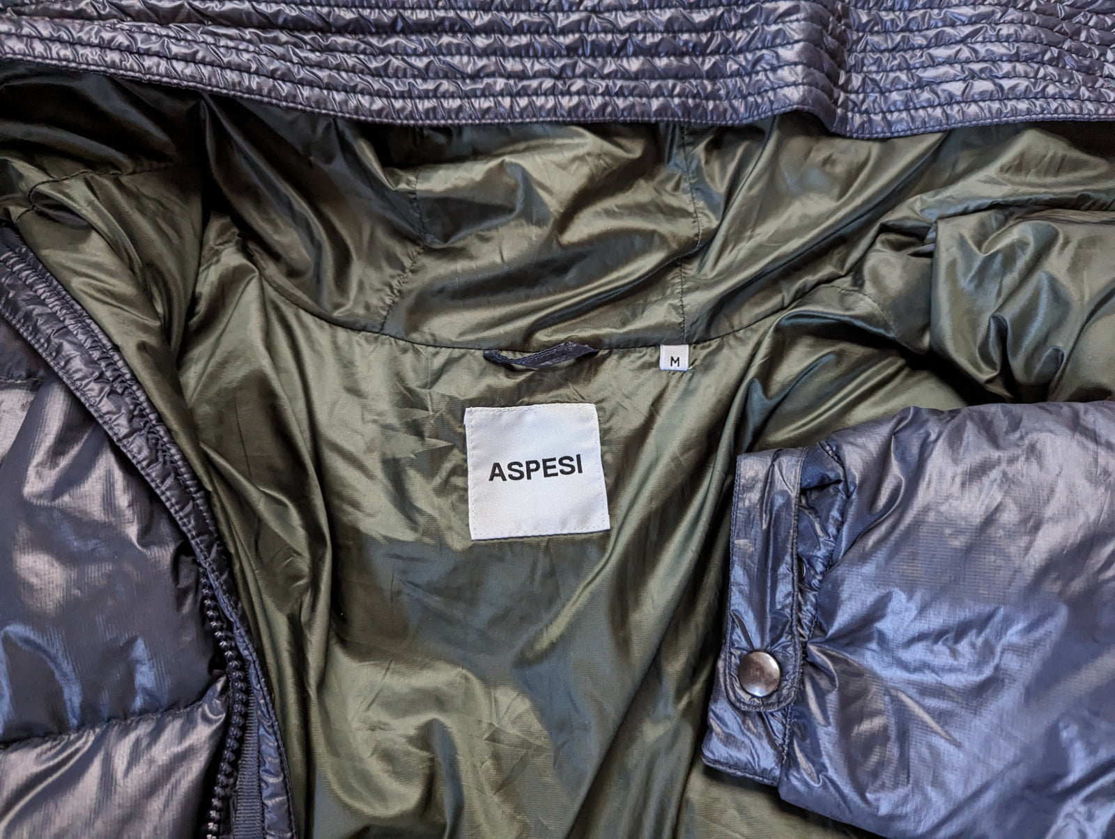 Aspesi Jacket M Navy Blue Hooded Down Parka – eHABERDASHER