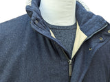 Paul & Shark Car Coat M/L Navy Blue Wool Blend