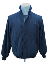 Paul & Shark Convertible Jacket M Navy Blue Wool Blend