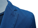 Corneliani Unconstructed Sport Coat 39/40R Washed navy blue 2-button Cotton/Nylon