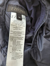 Z Zegna Reversible Jacket M Navy Polyester to Modal/Cotton/Elastane