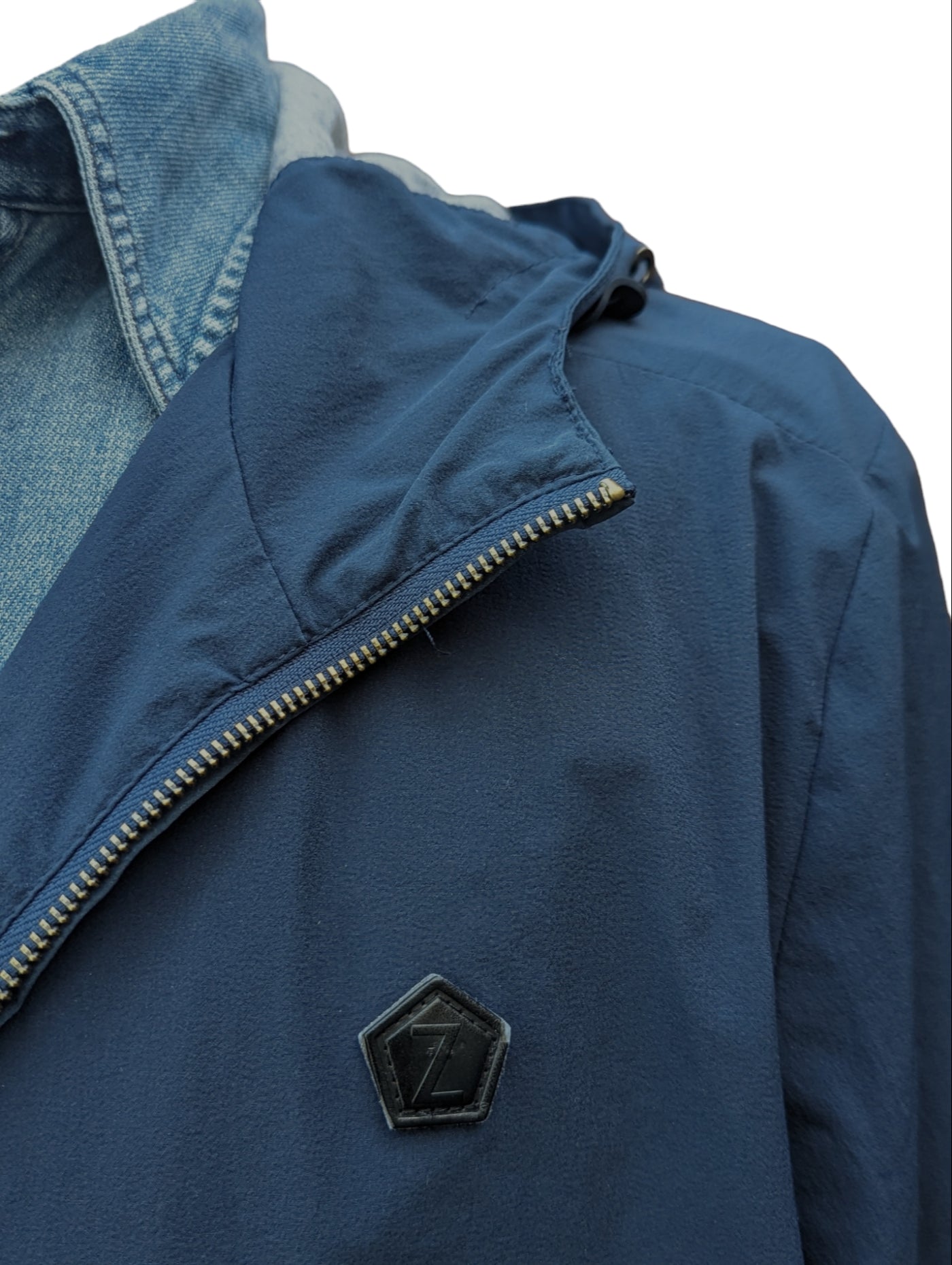 Z Zegna Hooded Jacket M Navy Blue Polyester – eHABERDASHER