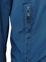 Z Zegna Hooded Jacket M Navy Blue Polyester