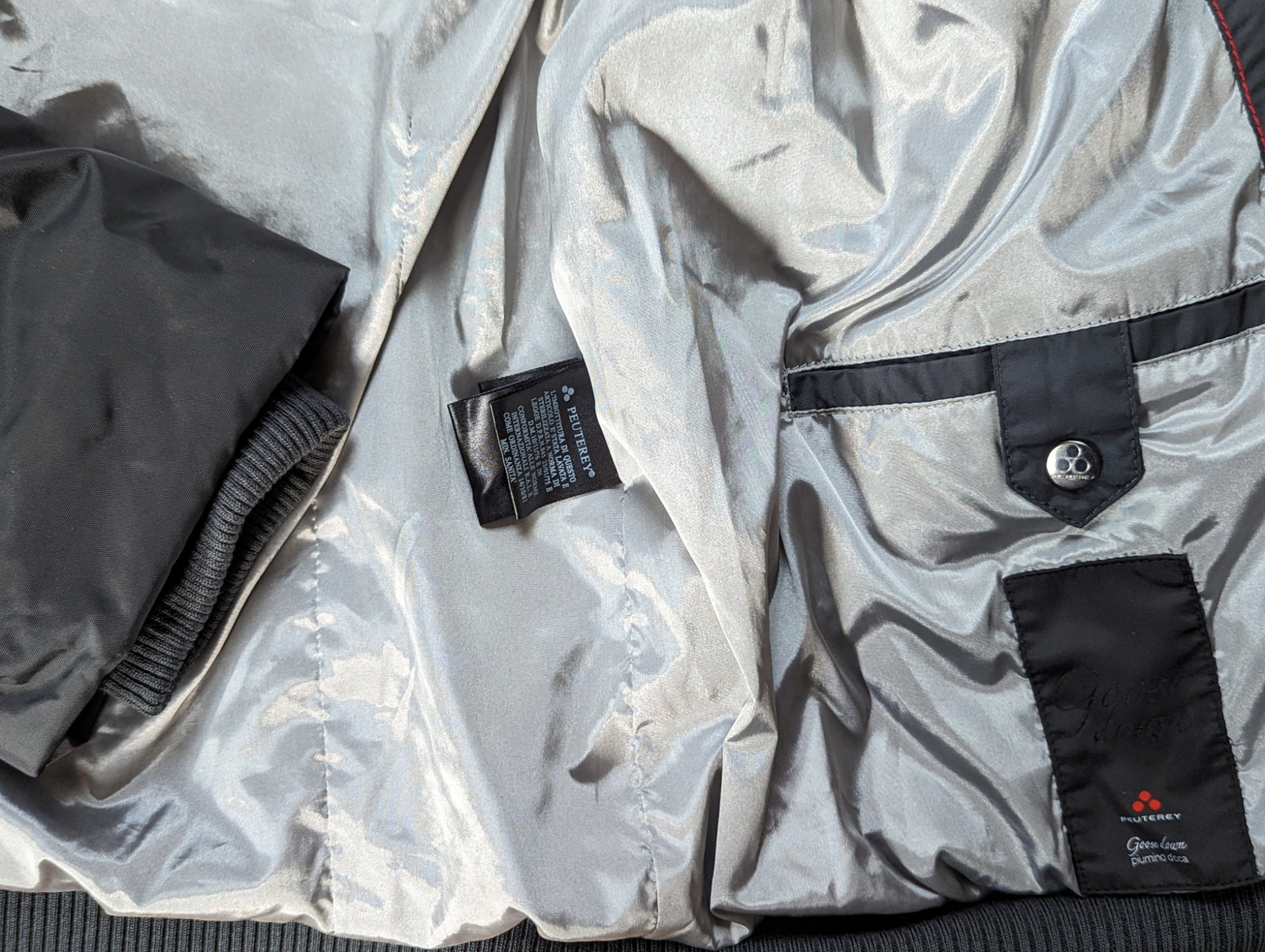 Peuterey Hooded Down Jacket XL Graphite Grey Poliamid – eHABERDASHER